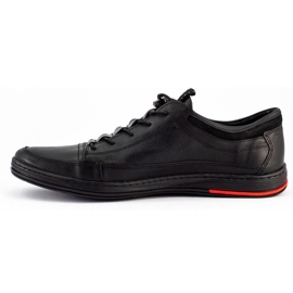 Polbut Zapatos de hombre piel casual negro K22 7