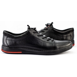 Polbut Zapatos de hombre piel casual negro K22 3