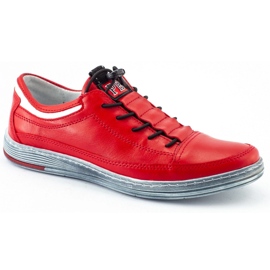 Polbut Zapato casual piel hombre K22 rojo 3