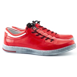 Polbut Zapato casual piel hombre K22 rojo 4