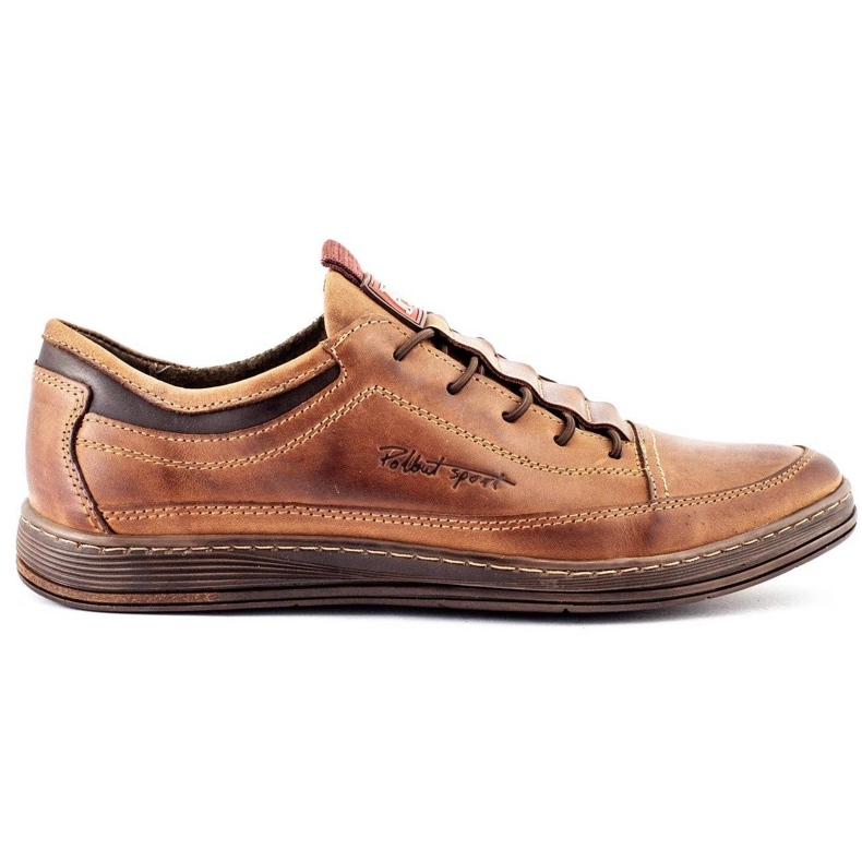 Polbut Zapato casual piel hombre K22 marrón claro 1