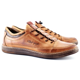 Polbut Zapato casual piel hombre K22 marrón claro 4
