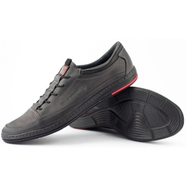 Polbut Zapato casual hombre gris piel K22 3