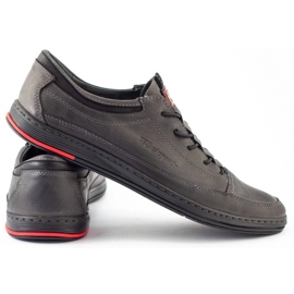 Polbut Zapato casual hombre gris piel K22 4