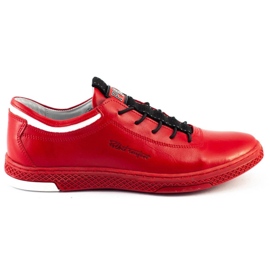 Polbut Zapato casual piel hombre K23 rojo 5