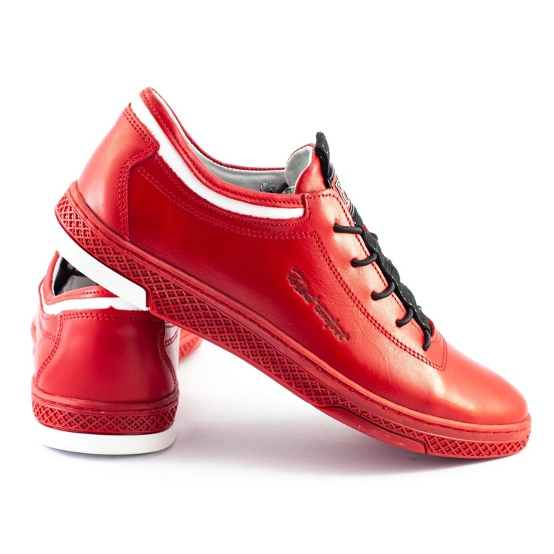 Polbut Zapato casual piel hombre K23 rojo 1