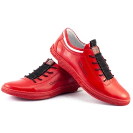 Polbut Zapato casual piel hombre K23 rojo 3
