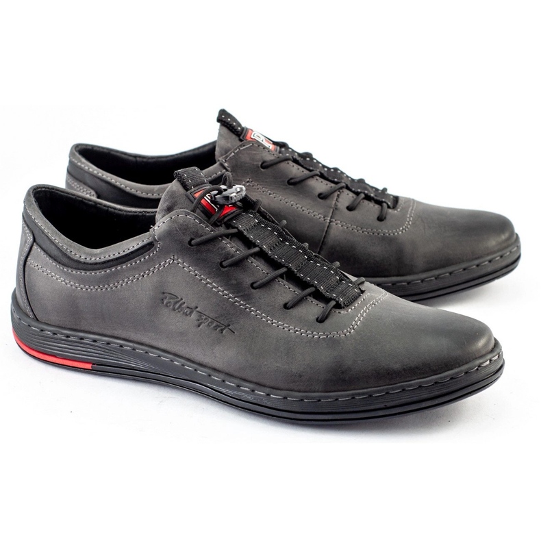 Polbut Zapato casual hombre piel K23 gris 1