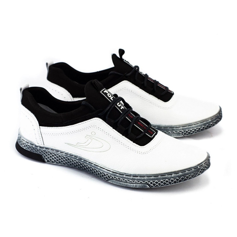 Polbut Zapato casual hombre piel K24 blanco 1