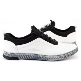 Polbut Zapato casual hombre piel K24 blanco 4