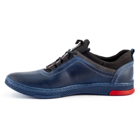 Polbut Zapatos casual hombre piel K24 azul marino 3