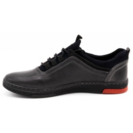 Polbut Zapato casual hombre gris piel K24 1