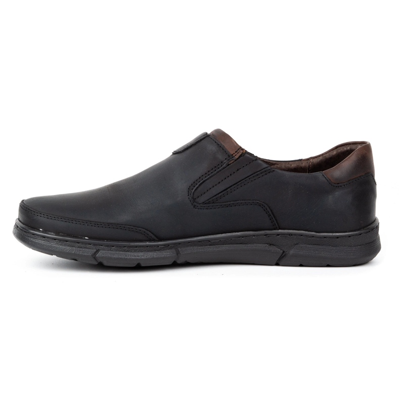 Polbut Zapatos sin cordones para hombre J51 negro 1