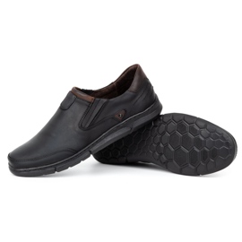 Polbut Zapatos sin cordones para hombre J51 negro 3