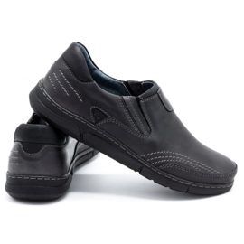 Polbut Zapatos sin cordones para hombre J51 gris 4
