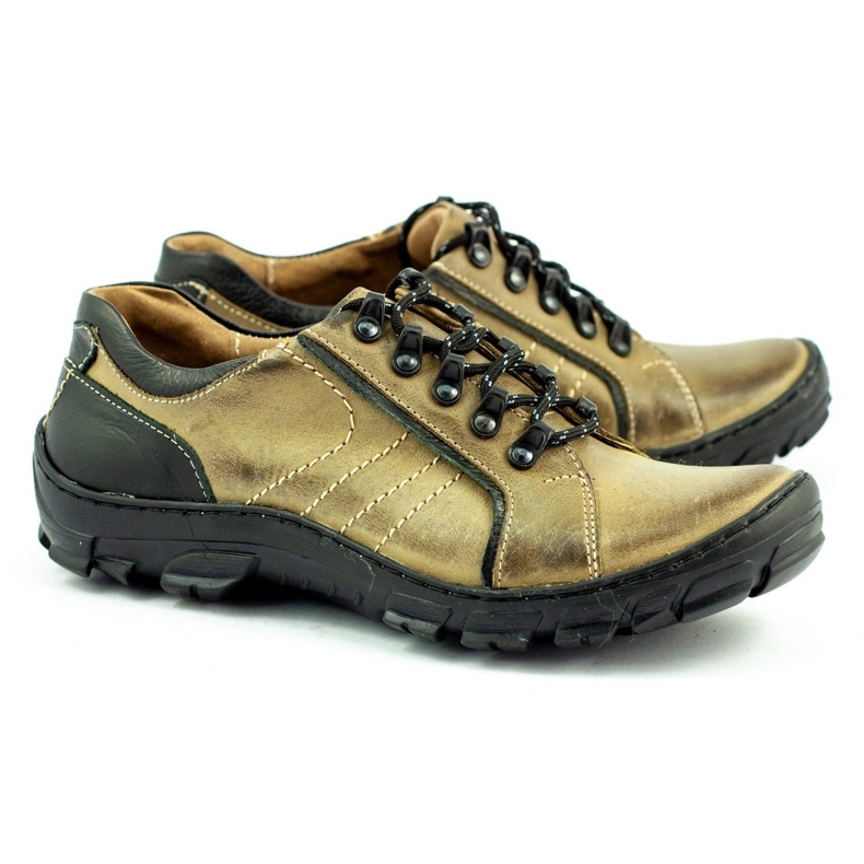 KOMODO Zapatos trekking hombre piel 904 multicolor verde 1 KOMODO Zapatos trekking hombre piel 904 multicolor verde 1