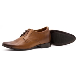 Olivier Zapatos formales de hombre P11 en aumento marrón 4