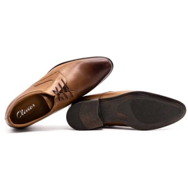 Olivier Zapatos formales de hombre P11 en aumento marrón 8