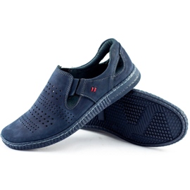 KOMODO Zapatos slip hombre 864 azul marino 7