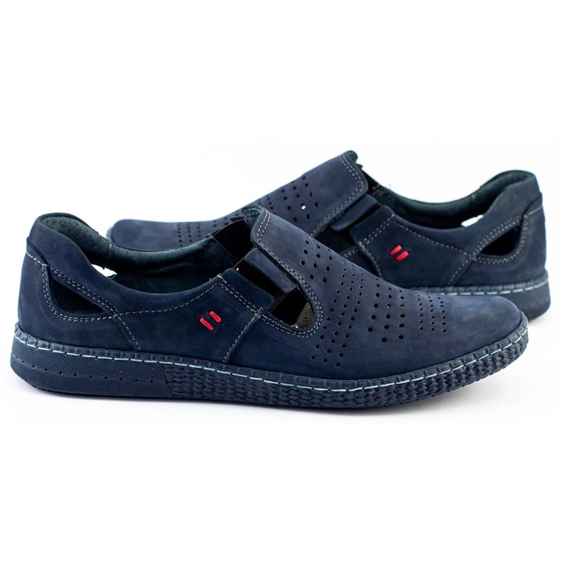 KOMODO Zapatos slip hombre 864 azul marino 2