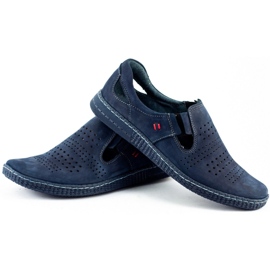 KOMODO Zapatos slip hombre 864 azul marino 3