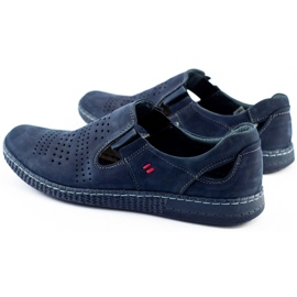 KOMODO Zapatos slip hombre 864 azul marino 4