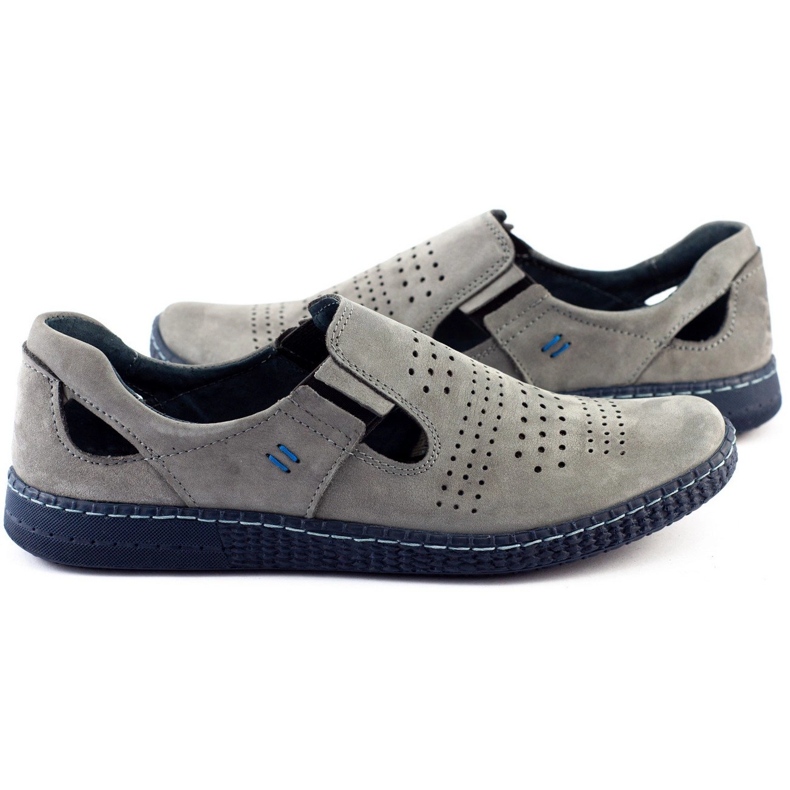 KOMODO Zapatos sin cordones grises para hombre 864 2