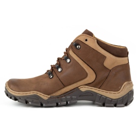 Olivier Zapatos de invierno para hombre 129 Marrón 1