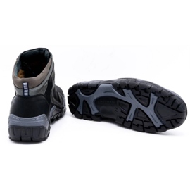 Olivier Zapatos de invierno para hombre 129 Negro 5