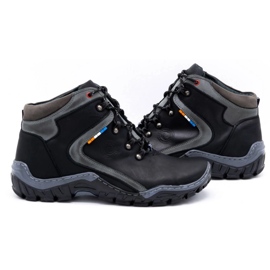 Olivier Zapatos de invierno para hombre 129 Negro 6