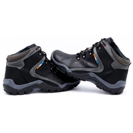 Olivier Zapatos de invierno para hombre 129 Negro 7