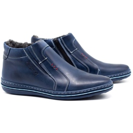 Polbut Zapatos de invierno para hombre 381 azul marino 2