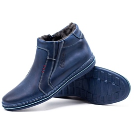 Polbut Zapatos de invierno para hombre 381 azul marino 3