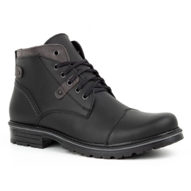 Polbut Zapatos de invierno para hombre negros C15 3
