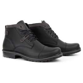Polbut Zapatos de invierno para hombre negros C15 4