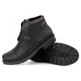 Polbut Zapatos de invierno para hombre negros C15 5
