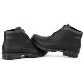 Polbut Zapatos de invierno para hombre negros C15 7