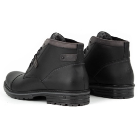 Polbut Zapatos de invierno para hombre negros C15 8
