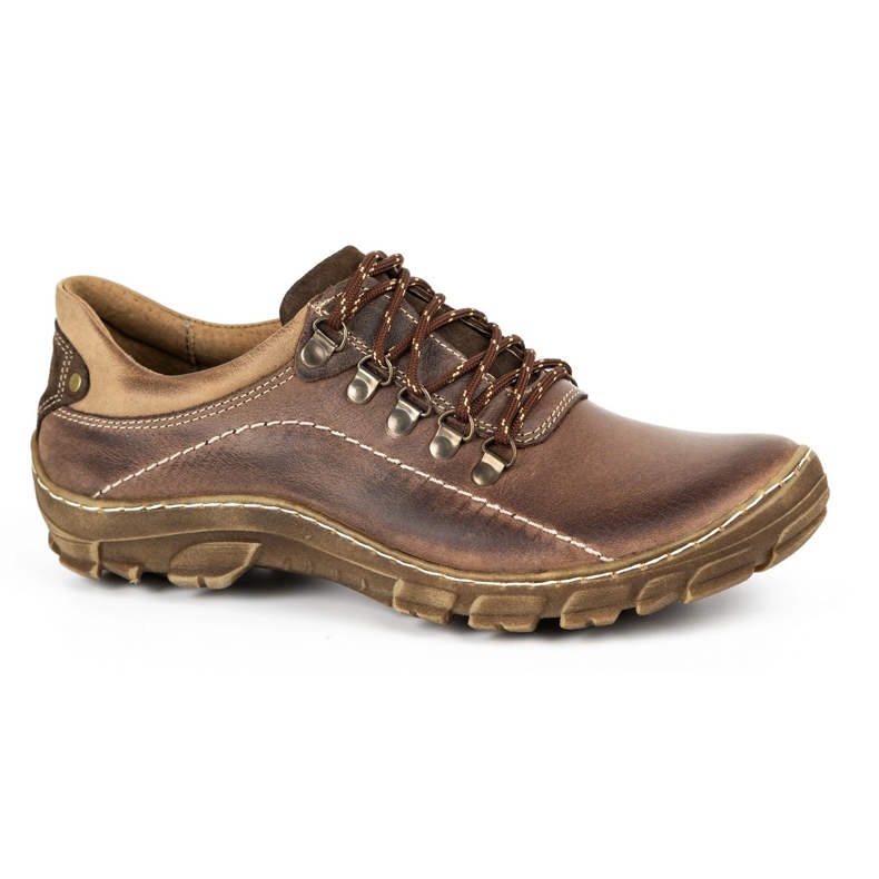 KOMODO Zapatos trekking hombre piel 700 marrón 1