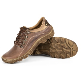 KOMODO Zapatos trekking hombre piel 700 marrón 4
