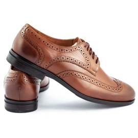 Olivier Zapato brogsy marron de vestir 617 marrón 4