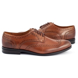 Olivier Zapato brogsy marron de vestir 617 marrón 5