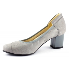Pulso Zapatos de salón para mujer en el poste gris 340 1