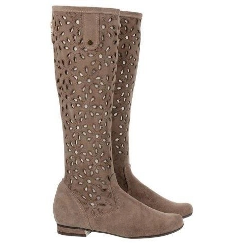 Olivier Botas de mujer caladas beige oscuro 1 Olivier Botas de mujer caladas beige oscuro 1