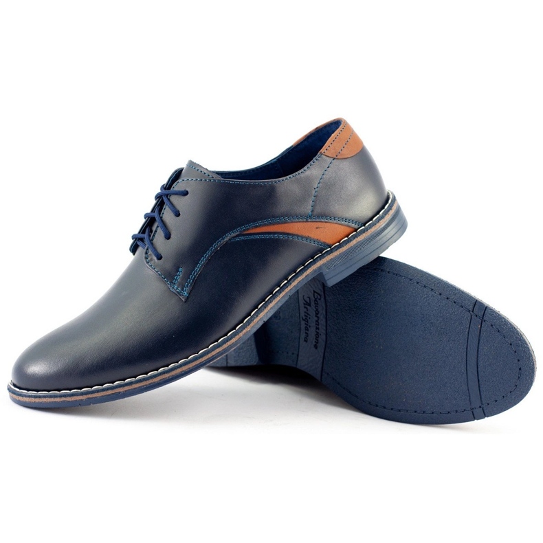 Lukas Zapatos de hombre elegantes 253LU azul marino 1