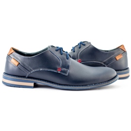 KOMODO Zapatos de hombre elegantes 859 azul marino 1