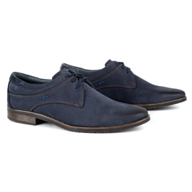 KOMODO Zapatos de hombre elegantes 877 azul marino 2
