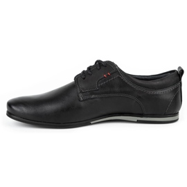 Olivier Zapatos de hombre elegantes para jeans 731 negro 1