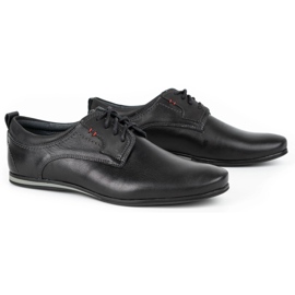 Olivier Zapatos de hombre elegantes para jeans 731 negro 2