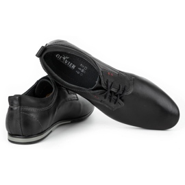 Olivier Zapatos de hombre elegantes para jeans 731 negro 4
